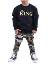 Load image into Gallery viewer, LIL KING Boys Tops+Pants Outfits Set