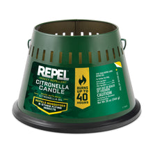 Load image into Gallery viewer, Repel Insect Repellent Triple Wick Citronella Candle, Green