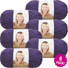 Load image into Gallery viewer, Bundle Lion Brand Vanna's Choice Yarn - 6Pk Purple