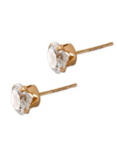 画像をギャラリービューアに読み込む, Fine Jewelry 10K Gold-Plated Cubic Zirconia Stud Earrings