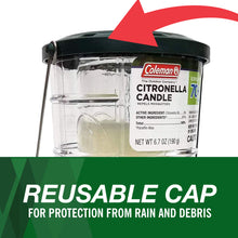 Load image into Gallery viewer, Coleman 70+ Hour Citronella Candle Outdoor Lantern - 6.7 oz