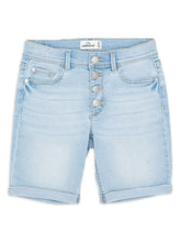 Load image into Gallery viewer, Jordache Girls Exposed Button Bermuda Shorts, Sizes 4-18 & Plus