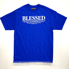Load image into Gallery viewer, Hebrew Israelite T Shirt with Fringes, Blessed - X Nation Brand - 12 Tribes Garments