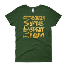 Load image into Gallery viewer, Women Judah The Chosen I' am Great, I' am Israelite T Shirt