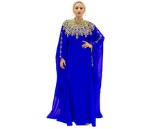Load image into Gallery viewer, Urban Lipi Kaftan Abaya Elegant Long Wedding Eid Ramadan Party Maxi Dress