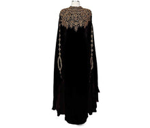 Load image into Gallery viewer, Urban Lipi Kaftan Abaya Elegant Long Wedding Eid Ramadan Party Maxi Dress