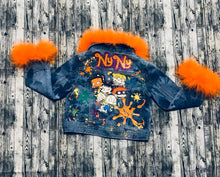 Load image into Gallery viewer, Minnie Mouse Inspired fuzzy 3 Piece Denim Set. Please Read Description Below On How To Place Your Order.