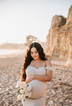 Load image into Gallery viewer, White Maternity Ladies Dress