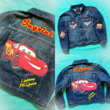 Load image into Gallery viewer, Personalized Cartoons Logos Names Customized Denim Baby Toddler Kids Jean Jacket For Boys Girls