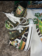 Load image into Gallery viewer, SHOES & Hat NOT Included Birthday Boy or Girl Distressed Denim JacketVest Tee JeansShorts Safari Animals