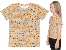 Load image into Gallery viewer, Matzo Flatbread Pattern Kids Leggings Passover