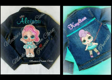 Load image into Gallery viewer, Personalized Cartoons Logos Names Customized Denim Baby Toddler Kids Jean Jacket For Boys Girls