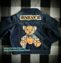 Load image into Gallery viewer, Personalized Cartoons Logos Names Customized Denim Baby Toddler Kids Jean Jacket For Boys Girls