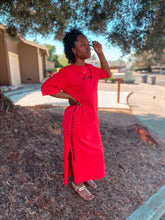 Load image into Gallery viewer, Women's Israelite Virtue T Shirt Dress With Fringes