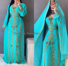 Load image into Gallery viewer, New African Attire Bridesmaid Modern Elegant Dubai Moroccan Caftan Dresses