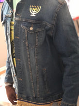 Load image into Gallery viewer, Israelite King Custom Denim Jacket With Fringes