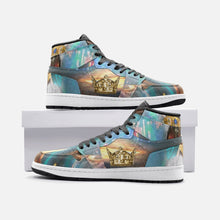 画像をギャラリービューアに読み込む, Custom Hebrew Israelite Men's Women's High Top Leather Sneakers