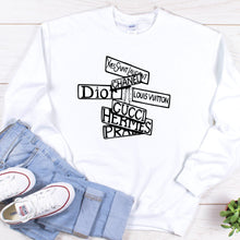 Load image into Gallery viewer, Dior Luxury Avenue Crewneck, Paint Splatter, Tie dye, Sweatshirt Street Sign