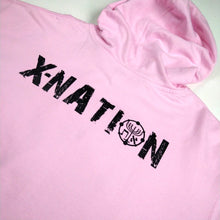 Load image into Gallery viewer, Hebrew Israelite Pink BLESSED Hoodie with Fringes,