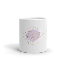 Load image into Gallery viewer, Prayer & Positivity White Glossy Coffee Mug