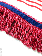 Load image into Gallery viewer, Hebrew Israelite Red Polo Shirt with Fringes