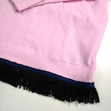 Load image into Gallery viewer, Hebrew Israelite Pink BLESSED Hoodie with Fringes,
