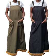 Load image into Gallery viewer, Lightweight Pinafore Womens Hebrew Dress with Fringes