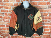 Load image into Gallery viewer, Disney Vintage 90s Jeff Hamilton Leather Mickey Mouse Baseball Champs