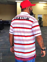Load image into Gallery viewer, Hebrew Israelite Red Polo Shirt with Fringes