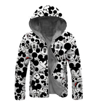 Load image into Gallery viewer, Disney Black White Mickey Mouse Jacket