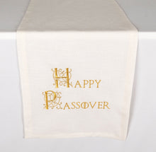 Load image into Gallery viewer, Gold Embroidered Passover Table Runner