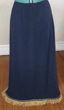 Load image into Gallery viewer, White Navy Blue Royal blueBlack fringed skirts