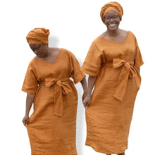 画像をギャラリービューアに読み込む, Hebrew linen pocket shift dress, One size fit most