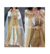 Load image into Gallery viewer, Royal Ethnic Wear Moroccan Dubai Bedded Kaftan Abaya Party Fancy Dresses