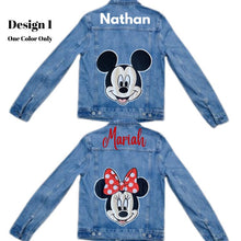 Load image into Gallery viewer, Custom Toddler Jean Denim Jacket With Disney Patches