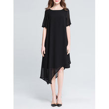 Load image into Gallery viewer, TOMCARRY Women Loose Solid Colored Chiffon Dress