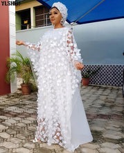 Load image into Gallery viewer, New African Women Dashiki Lace Long Flower Dress - slvhasitall
