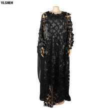 Load image into Gallery viewer, New African Women Dashiki Lace Long Flower Dress - slvhasitall