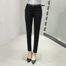 Load image into Gallery viewer, High Waist Cotton Casual Elegant Slim Trousers Pants For Lady's