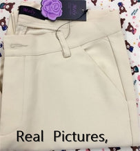 Load image into Gallery viewer, High Waist Cotton Casual Elegant Slim Trousers Pants For Lady's