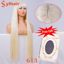 Load image into Gallery viewer, Women Long Fancy Straight Wigs with Bangs