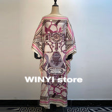 Load image into Gallery viewer, Elegant Kumait Dashiki Printed Bohemis Loose Muslim Maxi Beach Dress - slvhasitall