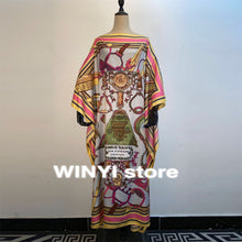 Load image into Gallery viewer, Elegant Kumait Dashiki Printed Bohemis Loose Muslim Maxi Beach Dress - slvhasitall