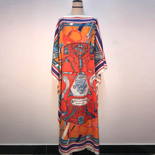Load image into Gallery viewer, Elegant Kumait Dashiki Printed Bohemis Loose Muslim Maxi Beach Dress - slvhasitall