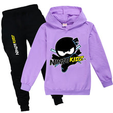 Load image into Gallery viewer, New Ninja Kidz Long Sleeves Thin Hoodie And Pants Set