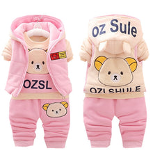 Load image into Gallery viewer, Disney Ozsl Sule Clothing Warm Fleece Toddler 3PCS Kids Tracksuit