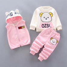 Load image into Gallery viewer, Disney Ozsl Sule Clothing Warm Fleece Toddler 3PCS Kids Tracksuit