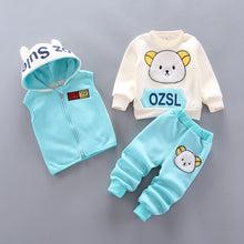 Load image into Gallery viewer, Disney Ozsl Sule Clothing Warm Fleece Toddler 3PCS Kids Tracksuit