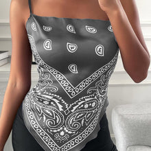 Load image into Gallery viewer, Women's Corset Sexy Crop Tops Bandana Print - slvhasitall