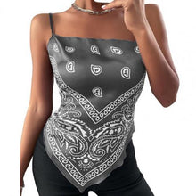 Load image into Gallery viewer, Women's Corset Sexy Crop Tops Bandana Print - slvhasitall